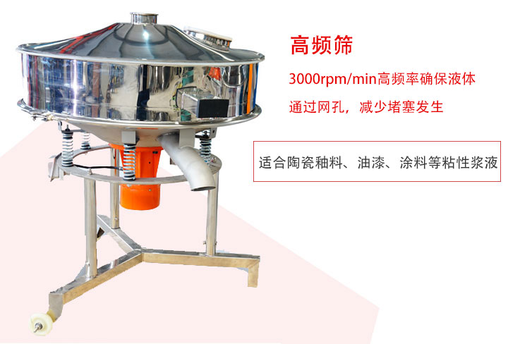 該產品是針對漿液過濾設計的一種高頻篩分機。